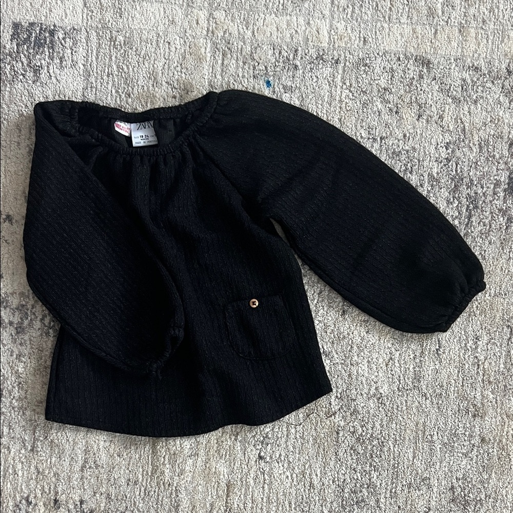 Zara Kids Black Kids sweater top - 18/24 months